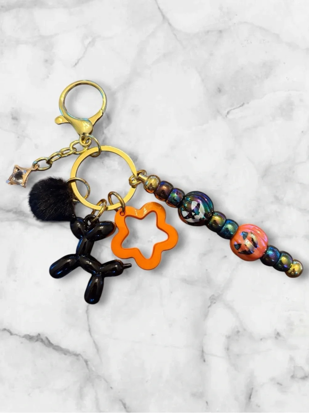 🎃 Halloween Balloon Dog Keychain 👻